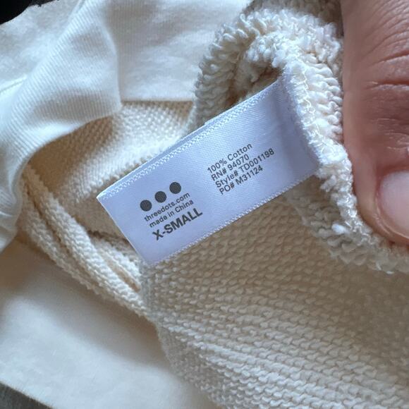 Cream Collar Cotton Sweater - Picture 4 of 4